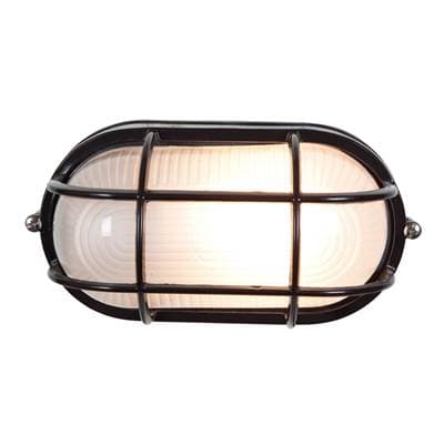 Access Lighting 1 Light Outdoor LED Bulkhead - Black by Access Lighting