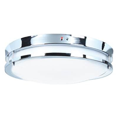 Access Lighting Dual Voltage Emergency Backup LED Flush Mount - Chrome by Access Lighting