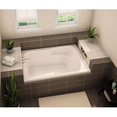 Aker Sbf-3660 Acrylx Alcove Left-hand Drain Bodywrap Bath - Sterling Silver by Aker