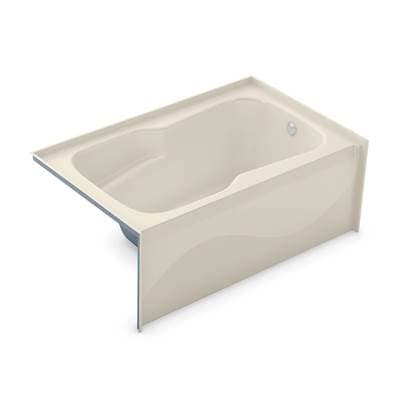 Aker Sba-3660 AFR Acrylx Alcove Left-hand Drain Bodywrap Bath - Bone by Aker