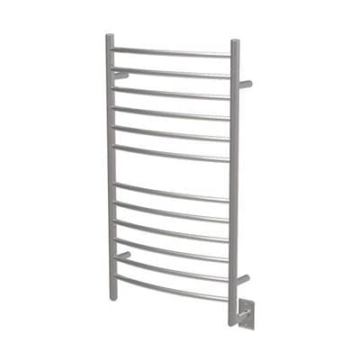 Amba Products Radiant Large Hardwired + Plug-in Combo Curved 12 Bar Towel Warmer - Brushed by Amba Products