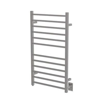 Amba Products Radiant Large Square Hardwired + Plug-in Combo 12 Bar Towel Warmer - Brushed by Amba Products