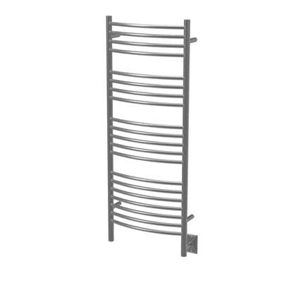 Amba Products Jeeves Model D Curved 16'' Wide 20 Bar Hardwired Towel Warmer - Brushed by Amba Products