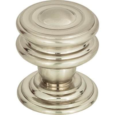 Atlas Campaign Round Knob 1 1/4 Inch - Brushed Nickel by Atlas