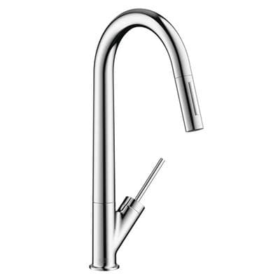 Axor Starck Higharc Kitchen Faucet 2-Spray Pull-down, 1.75 GPM - Chrome by Axor