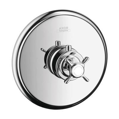 AXOR Montreux Thermostatic Trim with Cross Handle in Chrome by Axor