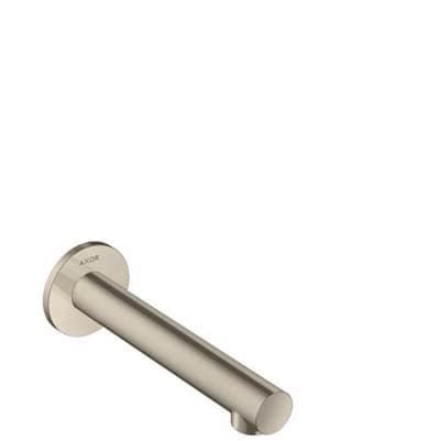 Axor Uno Tub Spout Straight - Brushed Nickel by Axor