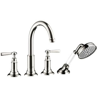 Axor Montreux 4-Hole Roman Tub Set Trim with Lever Handles and 1.8 GPM Handshower - Polished... by Axor