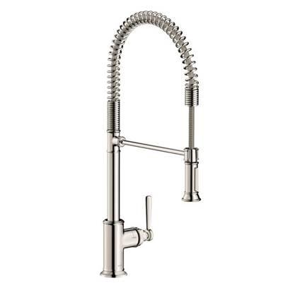 AXOR Montreux Semi-Pro Kitchen Faucet 2-Spray, 1.75 GPM in Polished Nickel by Axor