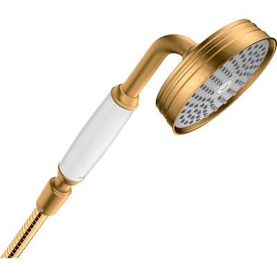 AXOR Montreux Handshower 100 1-Jet, 1.8 GPM in Brushed Gold Optic by Axor