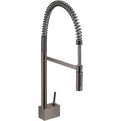 Axor Starck Semi-pro Kitchen Faucet 2-Spray, 1.75 GPM - Brushed Black Chrome