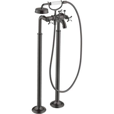 Axor Montreux 2-Handle Freestanding Tub Filler Trim with Cross Handles and 1.8 GPM Handshower in... by Axor