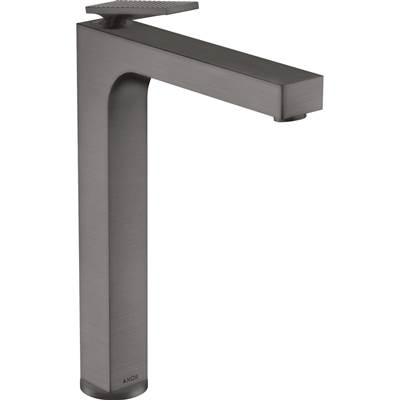 AXOR Citterio Single-Hole Faucet 280 with Pop-Up Drain- Rhombic Cut, 1.2 GPM in Brushed Black Chrome
