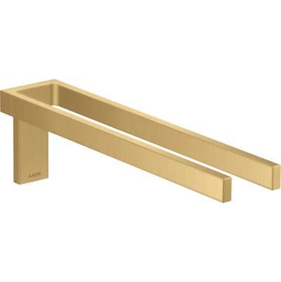 AXOR Universal Rectangular Towel Holder Twin-Handle in Brushed Gold Optic
