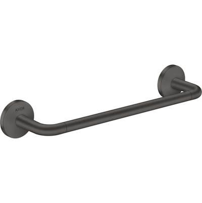 AXOR Universal Circular Towel Bar, 12'' in Brushed Black Chrome by Axor