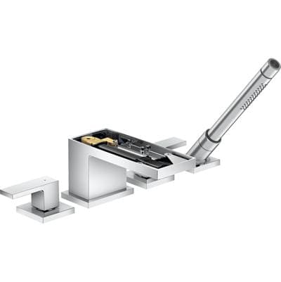Axor Myedition 4-Hole Roman Tub Set Trim with 1.75 GPM Handshower Without Plate - Chrome by Axor