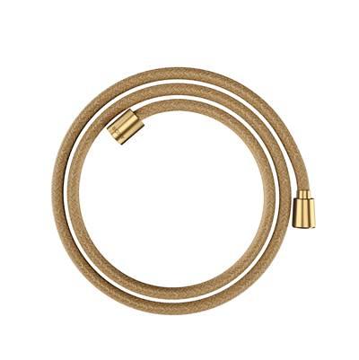 AXOR ShowerSolutions Textile Hose with Cylindrical and Conical Nut, 79'' in Brushed Gold Optic by Axor