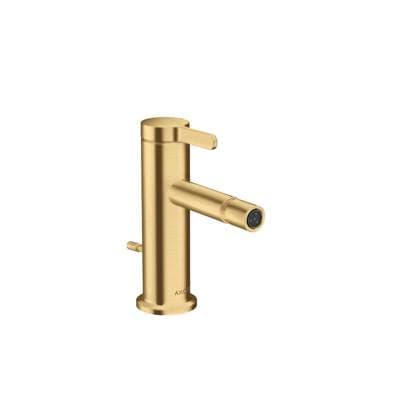 Axor ONE Single-hole Bidet Faucet with Lever Handle - Brushed Gold Optic by Axor