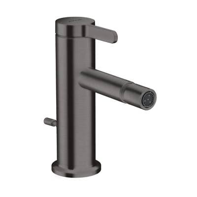 Axor ONE Single-hole Bidet Faucet with Lever Handle - Brushed Black Chrome by Axor