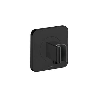 Axor Citterio E Handshower Holder with Outlet 5'' X 5'' - Matte Black by Axor