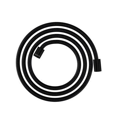 AXOR ShowerSolutions Textile Hose with Cylindrical Nut, 79'' in Matte Black by Axor