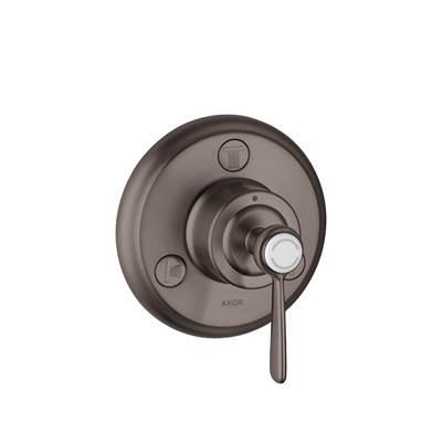 AXOR Montreux Diverter Trim Trio/Quattro in Brushed Black Chrome by Axor