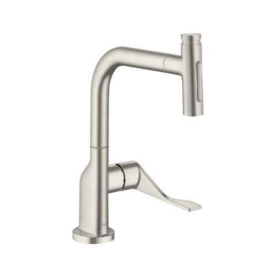 AXOR Citterio Kitchen Faucet Select 2-Spray Pull-Out, 1.5 GPM in Steel Optic by Axor