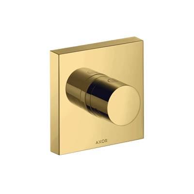 AXOR ShowerSolutions Diverter Trim Trio/Quattro 5'' x 5'' in Polished Gold Optic by Axor