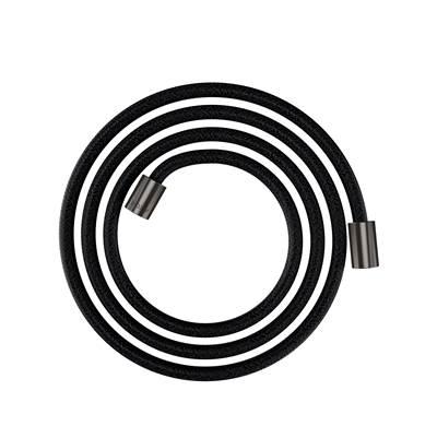 AXOR ShowerSolutions Textile Hose with Cylindrical Nut, 79'' in Brushed Black Chrome