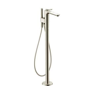 AXOR Citterio C Freestanding Tub Filler Trim with 1.75gpm Handshower- Cubic Cut in Polished Nickel
