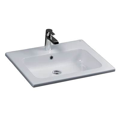 Barclay Cilla 24'' Drop-in Basin 8'' Cc - White by Barclay