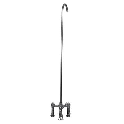 Barclay Elephant Spout, 6'' Mounts, 62'' Riser, Metal Lvr Hdle, BN - Brushed Nickel by Barclay