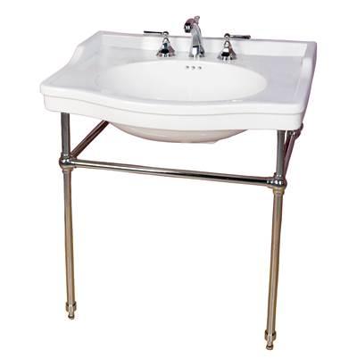 Ensal 30''Console w/Stand,Whi 1 Faucet Hole, ORB Stand by Barclay