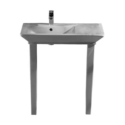 Barclay Opulence Console 31-1/2'', Rect Bowl, 1-hole - White by Barclay