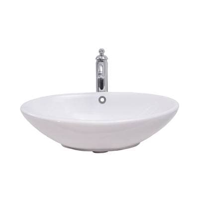 Barclay Declan 20'' Wall Hung Basin with Overflow - White by Barclay