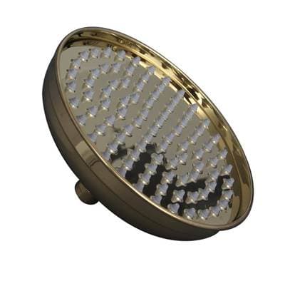 Barclay 6'' Silcon Nozzle Rain Shower Head W/brass Ball Joint, PB - Polished Brass by Barclay