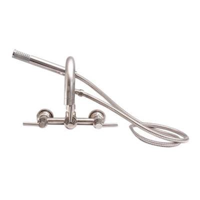 Barclay WM Gooseneck Tub Fct W/ HS Lever Hndls - Matte Black by Barclay