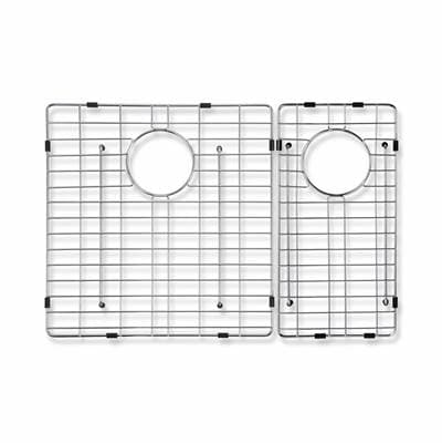 Barclay Caprice SS 70/30 Dbl Wiregrid Set2,19-3/4''/8-3/4'' X 15-5/8''D - Stainless Steel by Barclay