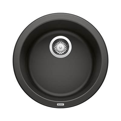 Rondo SILGRANIT 18'' Dual Mount Bar Sink - Coal Black by Blanco