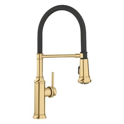 Blanco Empressa Semi-pro Pull-down Dual-spray Kitchen Faucet - Satin Gold by Blanco
