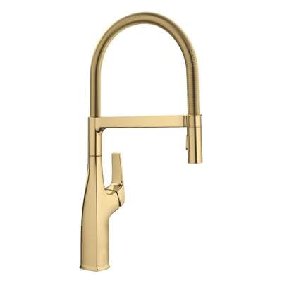 Blanco Rivana Semi-pro Pull-down Dual-spray Kitchen Faucet - Satin Gold by Blanco
