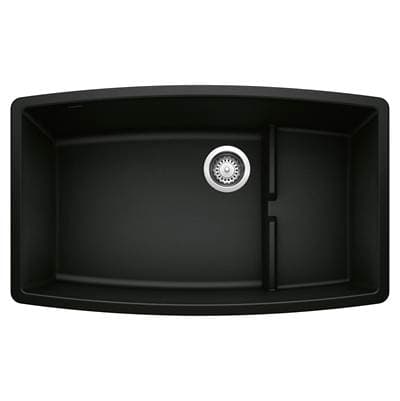 Blanco Performa Cascade Silgranit 32'' Single Bowl Undermount Kitchen Sink with Colander - Coal... by Blanco
