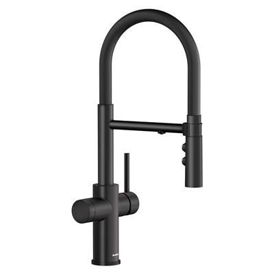 Catris Flexo Filter-Ready Semi-Pro Pull-Down Dual-Spray Kitchen Faucet - Matte Black
