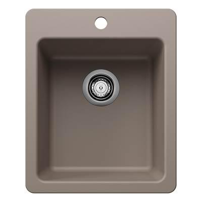 Liven SILGRANIT 17'' Dual Mount Bar Sink - Truffle by Blanco