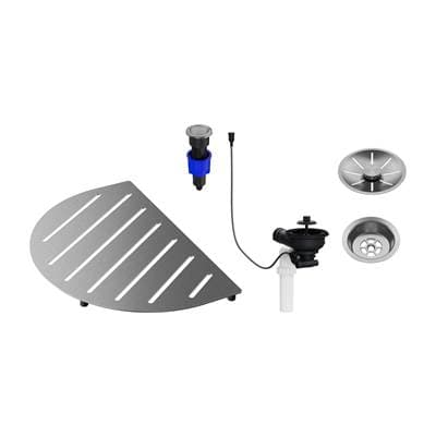 Blanco Oovalon Drain and Accessory Bundle - Stainless Steel by Blanco
