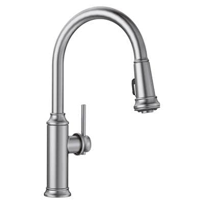 Blanco Empressa High Arc Pull-down Dual-spray Kitchen Faucet - Pvd Steel by Blanco