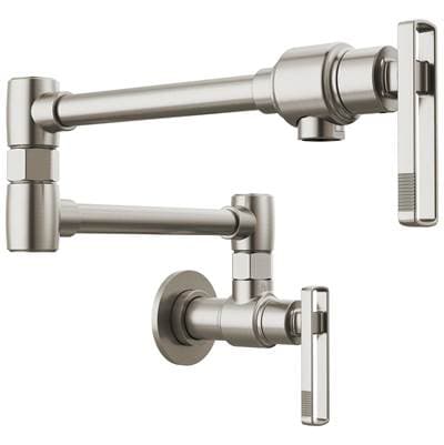 Brizo Kintsu Wall Mount Pot Filler with Knob Handle - Stainless by Brizo