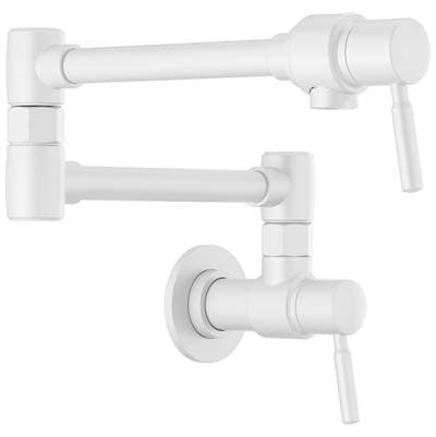 Brizo European Wall Mount Pot Filler Faucet - Matte White by Brizo