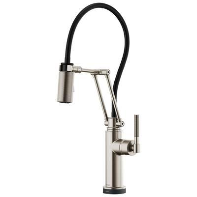 Litze SmartTouch Articulating Kitchen Faucet with Knurled Handle