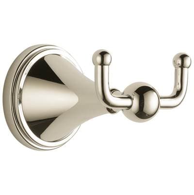 Brizo Traditional Double Robe Hook - Polished Nickel by Brizo